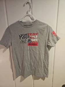 Under Armour Youth Xl Gray Cotton Tee Shirt - Picture 1 of 4