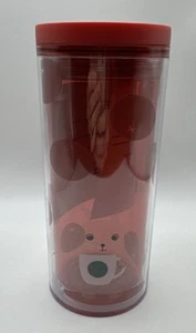 Bicchiere Starbucks 2020 ANNO DEL RATTO doppia parete acrilico COLD CUP 12 oz NUOVO - Foto 1 di 3