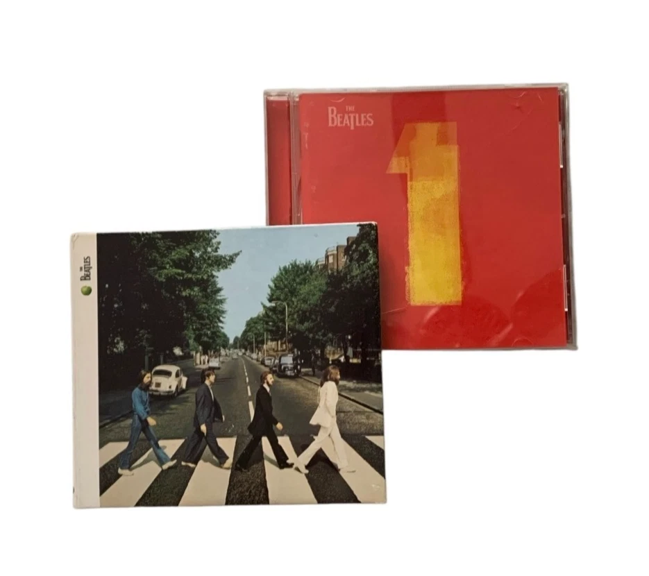 Vintage The Beatles Abbey Road Remastered &  1  Compilation Album Lot Bundle CIB - Image 1 of 4