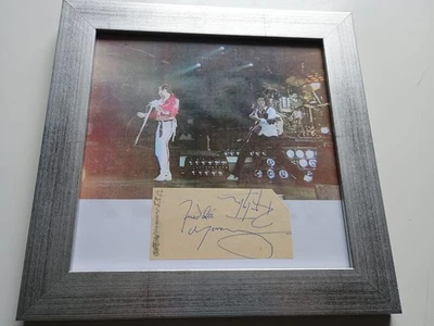  Queen Freddie Mercury Roger Tayler signed Autogramm 5.5.1982 Hannover  - Bild 1 von 4
