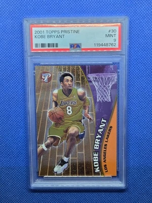2001 Topps Pristine KOBE BRYANT PSA 9 card LOS ANGELES LAKERS #30 - Image 1 of 3