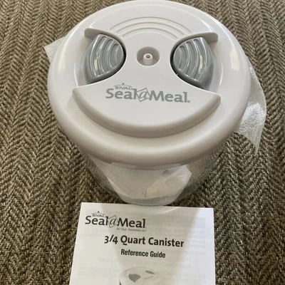 Bote de 3/4 cuartos RIVAL Seal A Meal nuevo con guía de referencia Foto 1 de 4