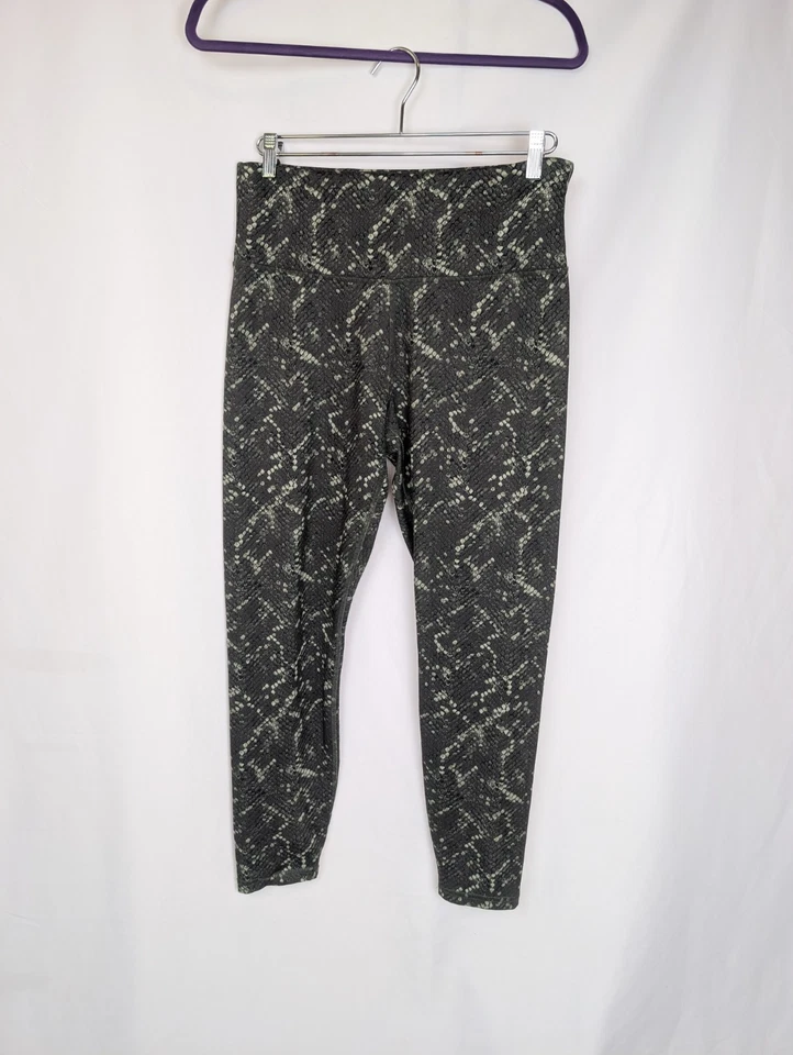 Leggings para mujer con patrón de piel de serpiente pantalones de yoga elásticos cintura alta hasta el tobillo Foto 1 de 4