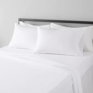 Basics Lightweight Super Soft Easy Care Microfiber 4-Piece Bed Sheet Set with 14 - Picture 1 of 6