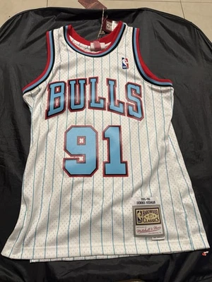 NBA Reload 3.0 Swingman Jersey Bulls 1995 Dennis Rodman Small New With Rags - Image 1 of 3