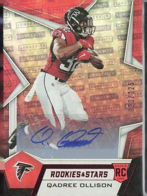 2019 Panini Rookies & Stars Qadree Ollison #154 Rookies Longevity Autos #20/125 - Image 1 of 2