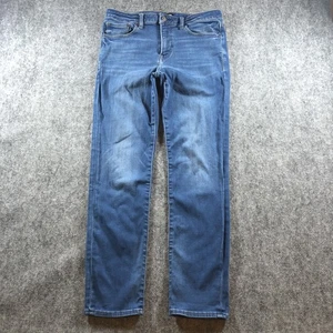 Pantalones informales Express Jeans para hombre 33x32 azules ajustados de mezclilla elásticos hechos en Pakistán - Imagen 1 de 8