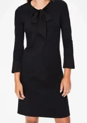 BODEN Josie Ponte Dress Lined Black Lux Stretch Women’s US 6P Petite - Image 1 of 4