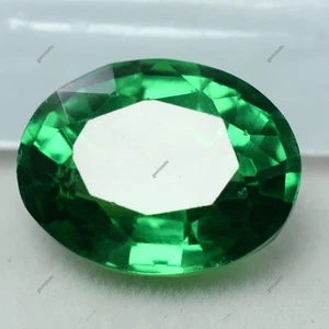 Earring Size 10.18 Ct Natural Garnet Green Oval Cut CERTIFIED Loose Gemstone - Picture 1 of 7