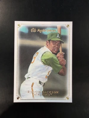 2007 UD Masterpieces Card # 89 REGGIE JACKSON OAKLAND A'S HOF - Image 1 of 3
