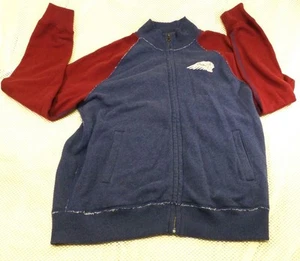 Giacca uomo full zip Indian Moto Lucky Brand retrò L blu/rosso misto cotone - Foto 1 di 13