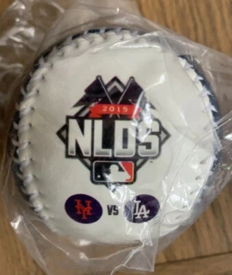 NY METS LA DODGERS NLDS BASEBALL POSTSEASON 2015 RAWLINGS WORLD SERIES BALL - Image 1 of 4