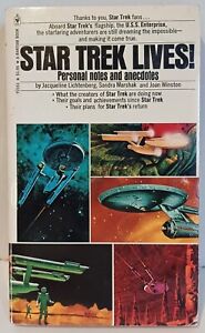 Star Trek Lives notes personnelles et anecdotes - Bantam Books 1975 4ème Prnt USA (EX)