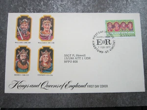 Kings And Queens Of England Silver Jubilee St. Vincent 0.5c First Day Cover FDC - Picture 1 of 3
