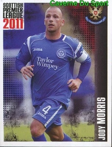 452 MORRIS ENGLAND ST JOHNSTONE.FC STICKER SCOTTISH PREMIER LEAGUE 2011 PANINI - Picture 1 of 1