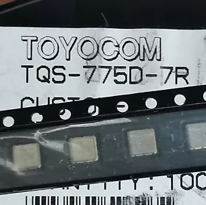 SAW Bandpass Filter 836.5MHz Toyocom TQS-775D-7R (x10) Epson 3.8x3.8mm SMD/SMT - Picture 1 of 2