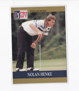NOLAN HENKE 1990 PRO SET OFFICIAL PGA TOUR GOLF CARD-SHIPS FREE - Picture 1 of 24