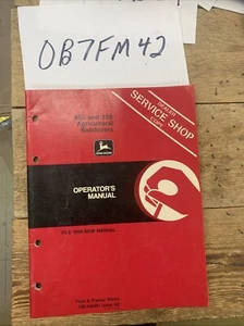 John Deere Operators Manual OM-A45891 855 856 Agricultural Bulldozers NOS - Picture 1 of 10