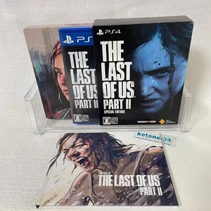 THE LAST OF US PART II Special Edition PS4 Game & Steel book & Art book Japan - Picture 1 of 7
