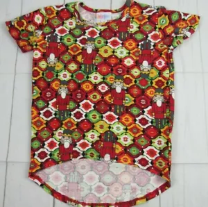 Top Lularoe Niños Navidad Gracie Rojo y Verde con Cascanueces Talla 4 Nuevo con Etiquetas - Imagen 1 de 3