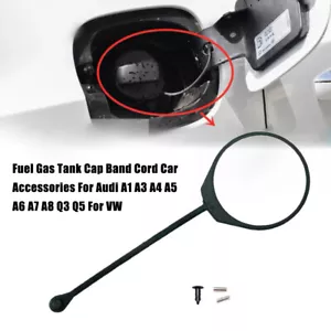 Cinghia Gomma Ricambio Tappo Riempimento Carburante Cavo Tether per AUDI A1 A3 A4 A5 A6 A7 - Foto 1 di 8