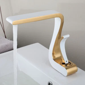 Creative Bath Basin Sink Mixer Taps Bathroom Brass Taps Round Vessel Faucet - Picture 1 of 13