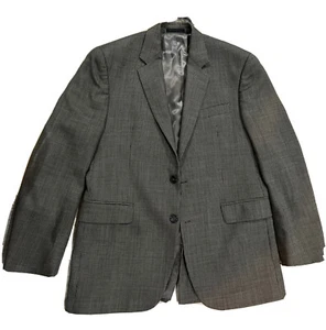 Abrigo deportivo Lauren Ralph Lauren 40R 2 botones diente de perro gris lana blazer - Imagen 1 de 10