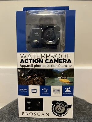 Proscan Action Camera Underwater Waterproof 30M 2" LCD Wide Angle View 720P HD - Image 1 of 4
