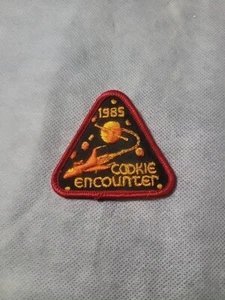 Vintage Girl Scouts 1985 Cookie Encounter Spaceship Patch - Picture 1 of 4