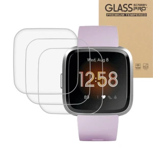 3PK Tempered Glass Screen Protector Film For Fitbit Versa - Picture 1 of 1