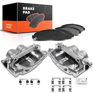 Front Brake Caliper & Disc Ceramic Brake Pad for Dodge Dakota 2003 2004 LH & RH - Picture 1 of 9