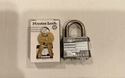Master Lock Commercial Padlock 1MK System: M1 - Comes With 2 Keys - Image 1 of 2