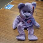 Ty Beanie Baby Collection 2000 Signature Bear With Tag Retired Purple Bear