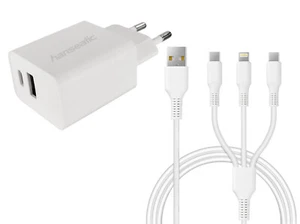 Hanseatic USB Ladeger?t & universal Ladekabel Power Delivery 20W & USB-A - Bild 1 von 7