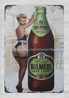 Bulmers Pear Cider sexy lady metal tin sign reproduction wall farm houses