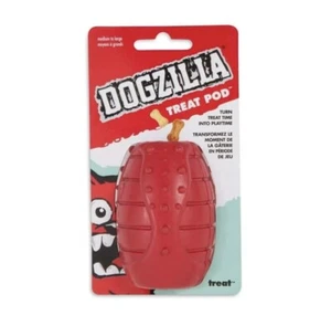 Dogzilla Treat Pod Dog Toy Red XL Giant Agressive Chewing Durable Large Breed - Picture 1 of 3