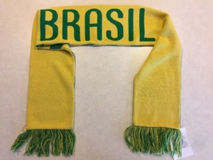 Unique Nike Brazil Brasil Soccer Scarf Proto Sample 2009 Pre World Cup Green - Picture 1 of 6