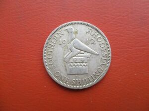 Southern Rhodesia - 1942 - shilling - 0.925 silver       (ref HR-BB135)