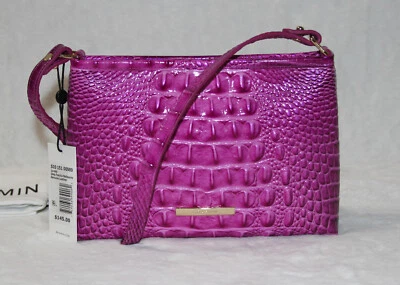 Brahmin Handbag Lorelei Shoulder Bag Leather Purse Deep Fuchsia Pink Melbourne - Image 1 of 4