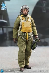 DID XA80032 1/12 WW2 US Army Air Force Pilot Captain Rafe 6" Action Figure Model - Foto 1 di 24