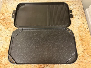 CAST ALUMINUM GRIDDLES (2) FOR TWO BURNER STOVES NEW/NEVER USED - Bild 1 von 5