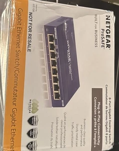 Netgear 8-Port Gigabit Ethernet Unmanaged Switch GS108-4A1NAS Neu Versiegelt - Bild 1 von 2