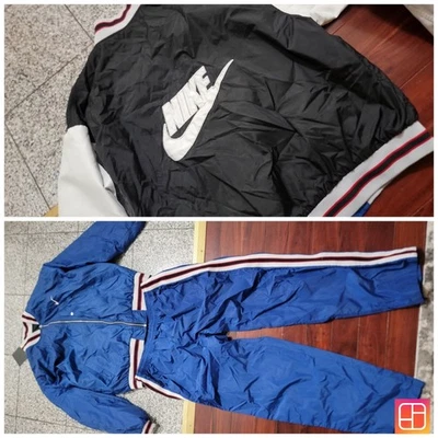 Vtg Nike Tracksuit XXL Blue Windbreaker Reversible Jacket Pant Baggy 90s Y2K - Image 1 of 4