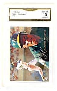 1995 Flair #74 Ricky Henderson GMA 10 - Picture 1 of 2