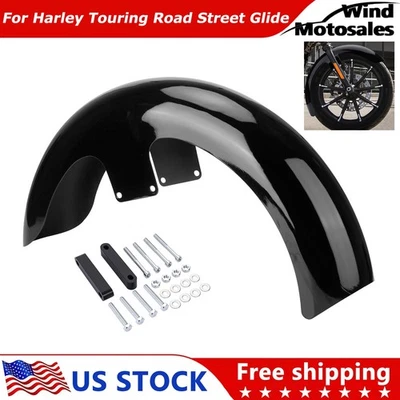 21'' Front Fender Wheel Wrap For Harley Touring Electra Street Glide Road King Foto 1 de 4