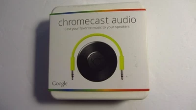 Google Chromecast Audio Media Streamer Black RUX-J42 with Box - Image 1 of 4