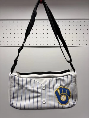 Little Earth Pro-Fan-Ity MLB Milwaukee пивоваров белая униформа наплечная сумка сумочка - Изображение 1 из 4