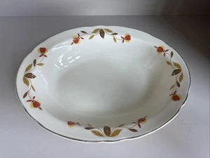 VINTAGE JEWEL TEA AUTUMN LEAF OVAL VEGETABLE BOWL HALL CHINA VINTAGE - Picture 1 of 5