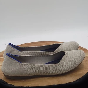 Rothy's The Flat Damen-Slipper Größe 11 Flachs Birdseye grau runde Spitze neutral - Bild 1 von 20
