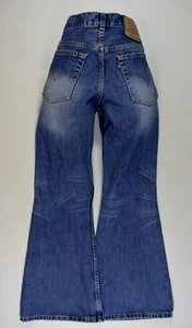 90s vintage LEVIS womens 544 FLARE LEG JEANS (tag W32) W30 L30 size 12 ladies - Picture 1 of 18